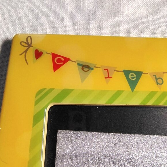My First Birthday Photo Frame 4X6 Picture Holder CR Gibson Turtle Yellow Design - Picture 4 of 16